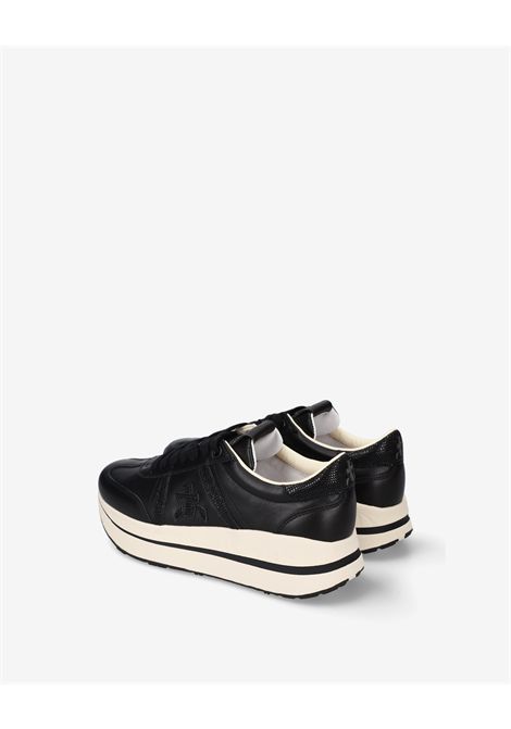 Premiata Bethcoin 8503 Sneaker in Embossed Black Leather Women's PREMIATA |  | BETHCOIN VAR8503